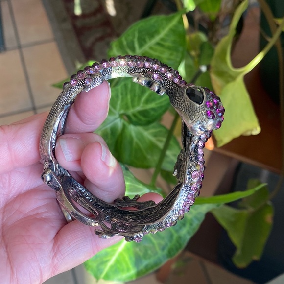 GECKO/Lizard PURPLE AND PINK GECKO BRACELET. - Picture 5 of 6